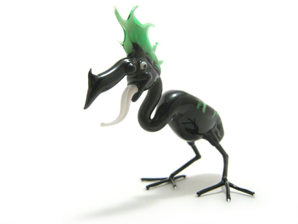 Baroque Bird, glass bird by Wesley Fleming