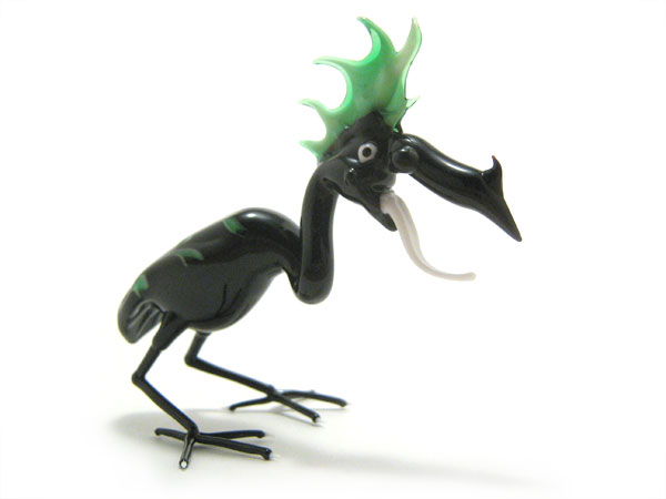 Baroque Bird, glass bird by Wesley Fleming