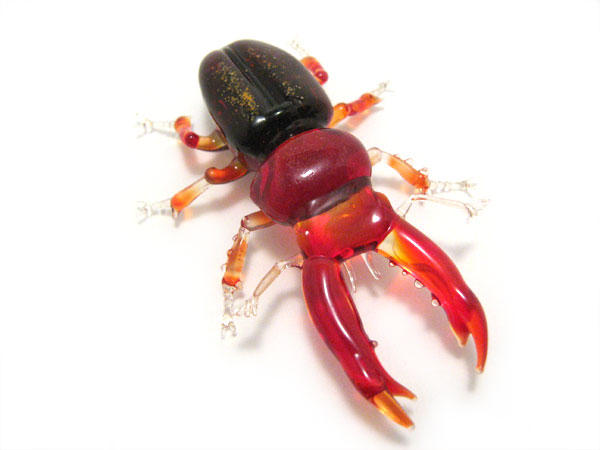 Firey Stag Beetle, glass beetle by Wesley Fleming