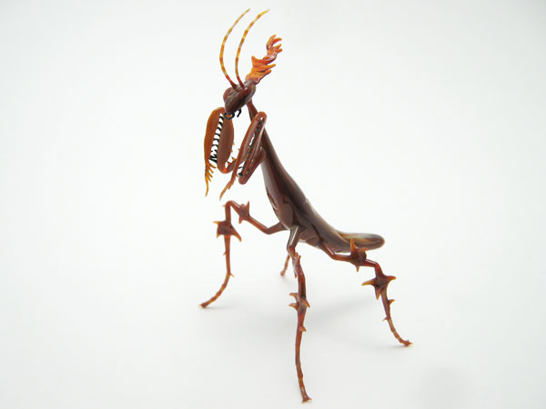 Ghost Mantis, glass mantis by Wesley Fleming