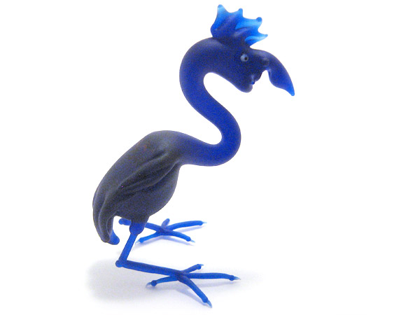 Gothic Goose, glass bird by Wesley Fleming