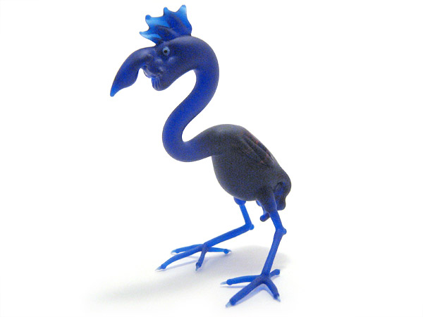 Gothic Goose, glass fantasy by Wesley Fleming