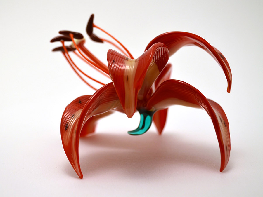 Oriental Lily, glass daylily by Wesley Fleming