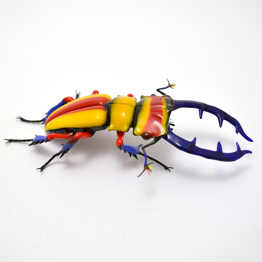 Primary Stag Beetle, glass stag beetle mantis by Wesley Fleming