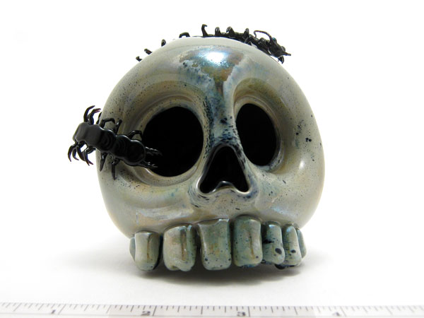 Collaboration with Morris Shull, glass insect by Wesley Fleming
