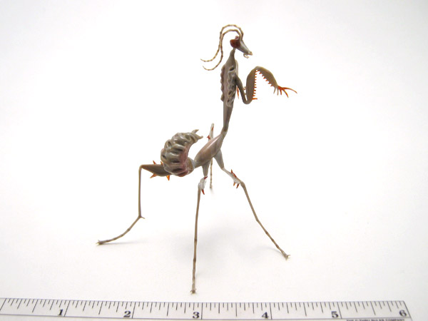 Thorny Ghost Mantis, glass ghost mantis by Wesley Fleming
