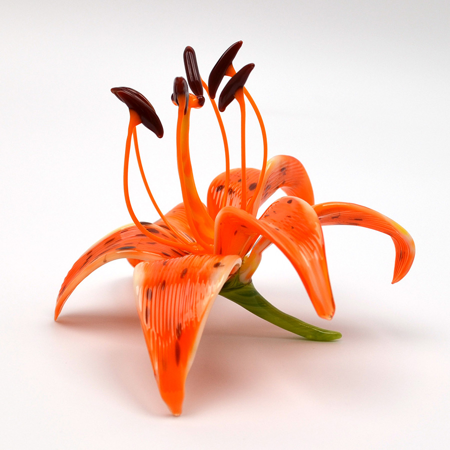 Tiger Lily, glass oriental lily by Wesley Fleming
