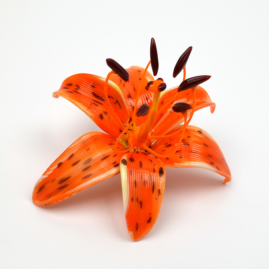 Tiger Lily, glass lily by Wesley Fleming